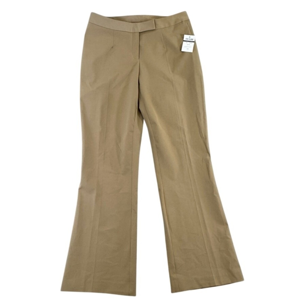 Vintage NWT Ice Cube by Michael Tan Khaki Flare Leg Dress Pants PA9971/ Size 12